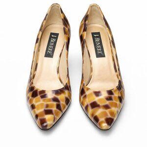 J. RENEE Multi-Color Patent Leather Pump Shoes 6.5